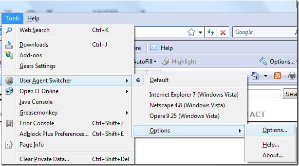 user-agent-switcher-options