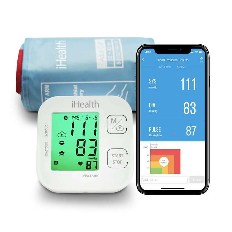 monitor de pressão arterial inteligente ihealth track para uso doméstico