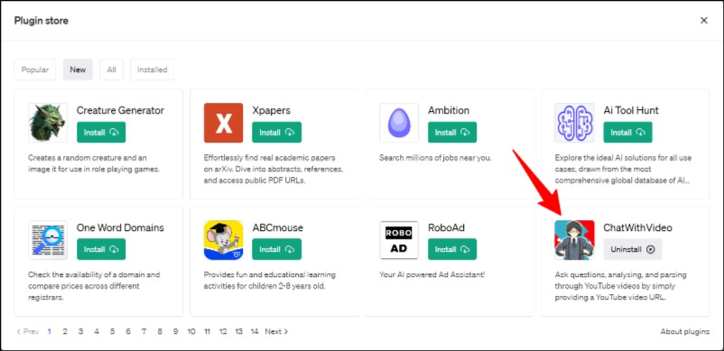 plugin chatwithvideo
