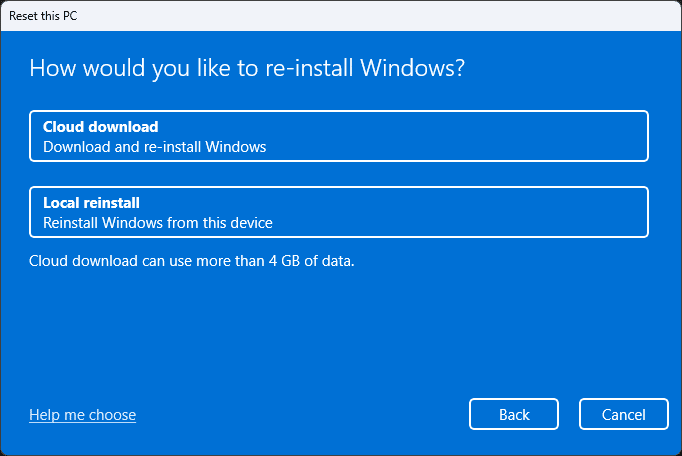 Переустановить Windows