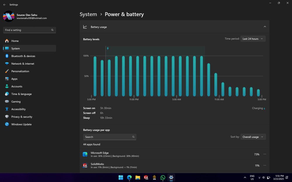 battery stats