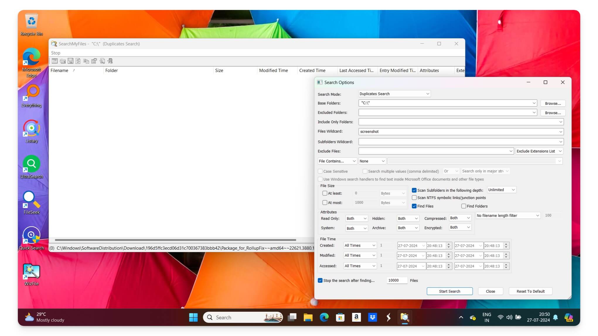 SearchMyFiles by NirSoft