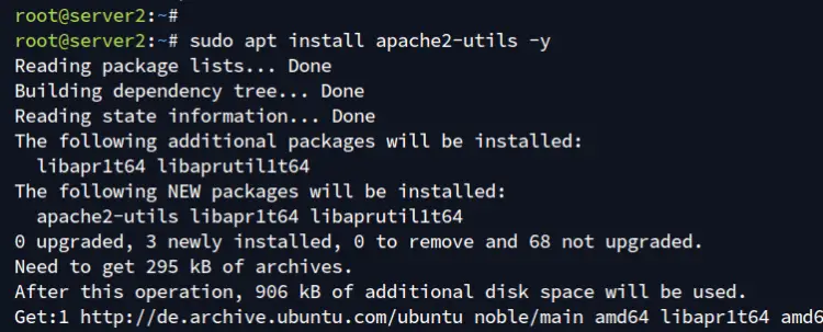 install apache2-utils