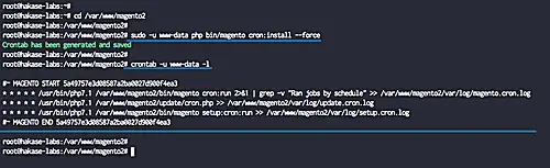Configura il cronjob dell'indicizzatore di Magento