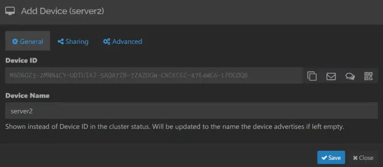 confirmar server2