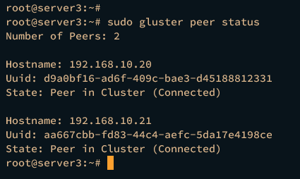 état des pairs server3