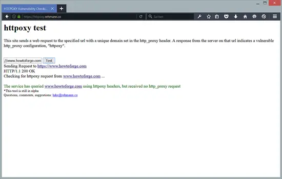 Test HTTPOXY