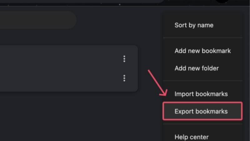 exportar marcadores de chrome
