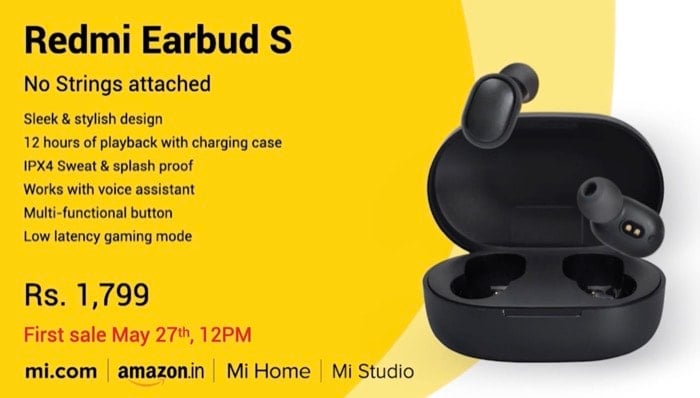 redmi earbuds s price india
