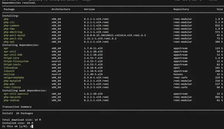 installer php