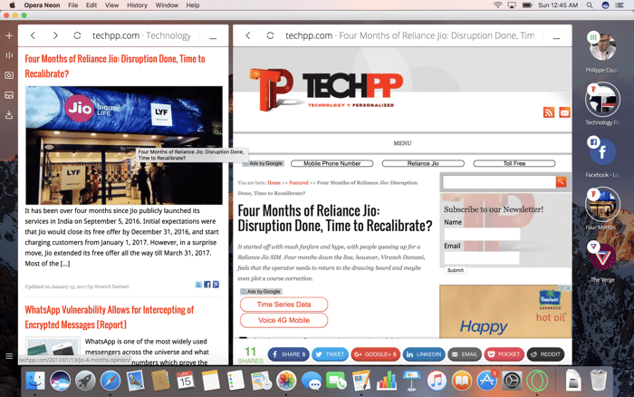 opera neon review: a bubbly concept for a browser - opera neon review 2