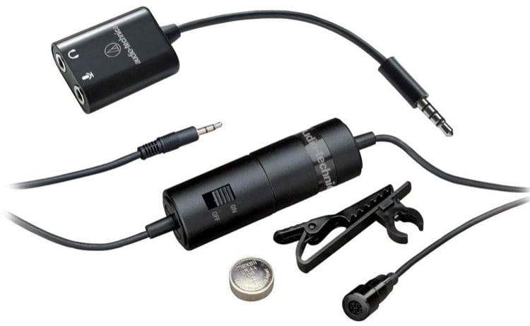 audio-technica atr3350xis omni condenser microphone