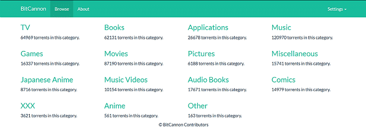 BitCannon, Сайт для загрузки торрентов для использования в оффлайне