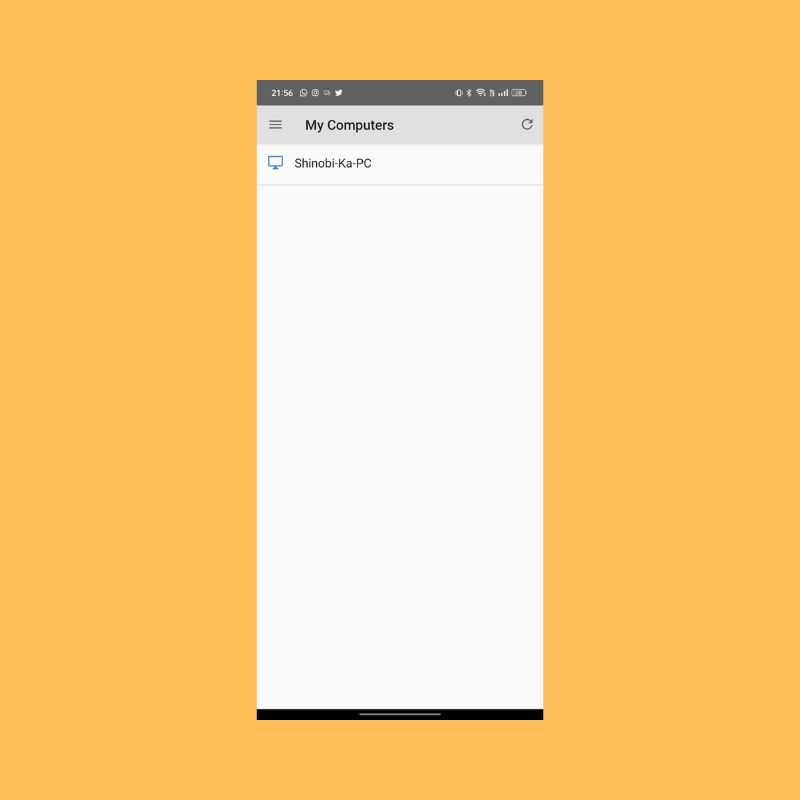 client chrome remote desktop per mobile