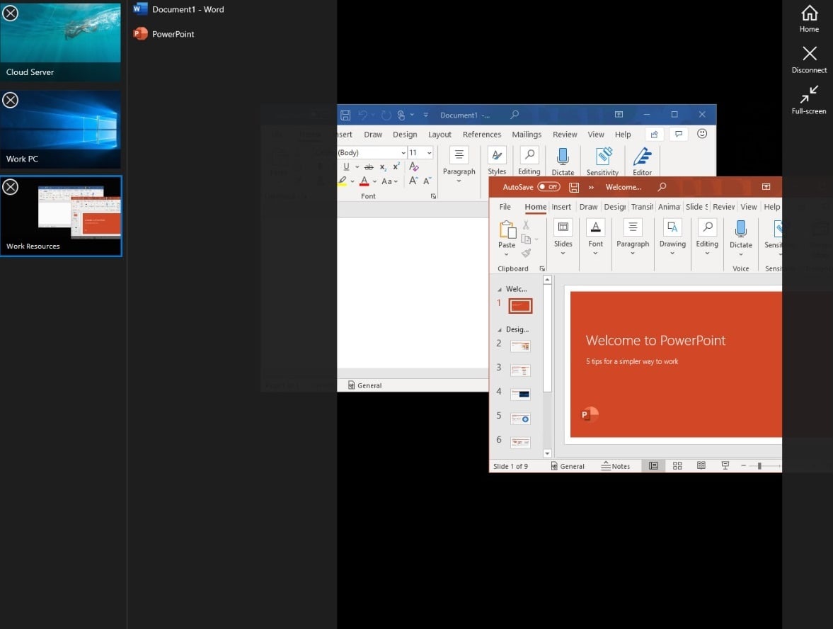 windows remote desktop für Bildschirmfreigabe