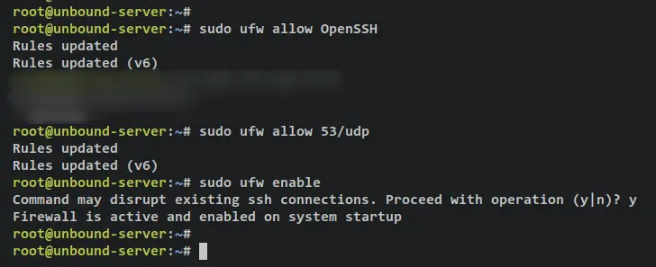 configurar ufw