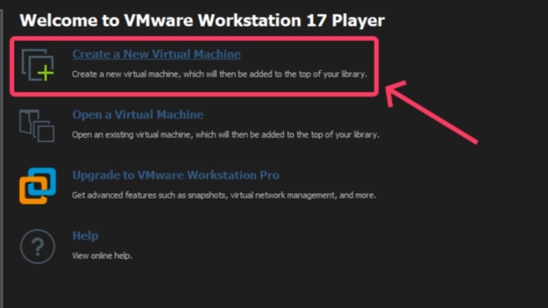 créer une nouvelle machine virtuelle dans vmware