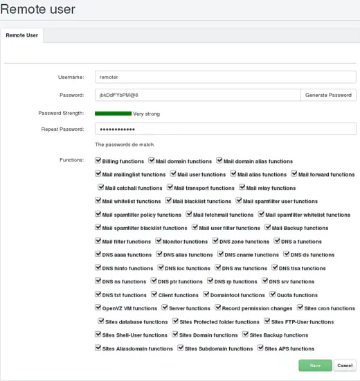 Berechtigungen für Remote-Benutzer