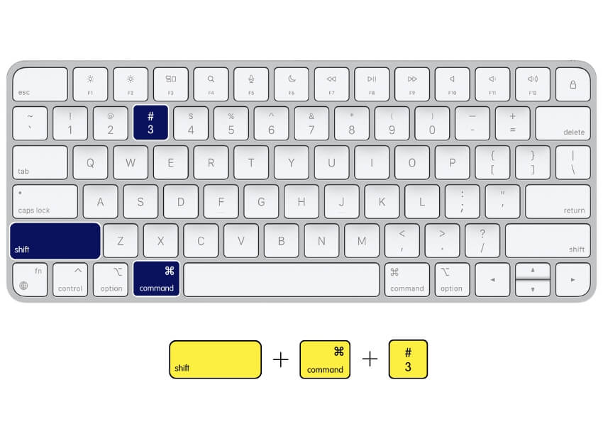 atajo de teclado apple shift + command + 3