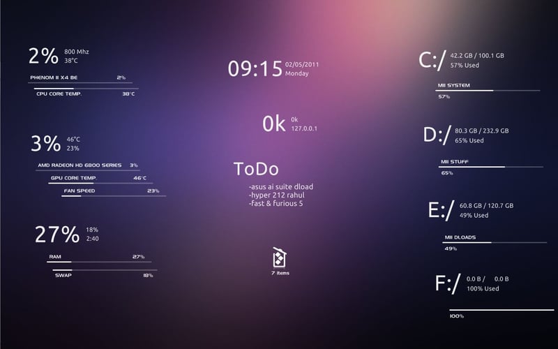 mejor skin de rainmeter