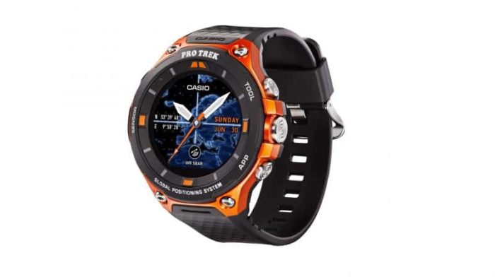 montre connectée casio pro trek wsd-f20