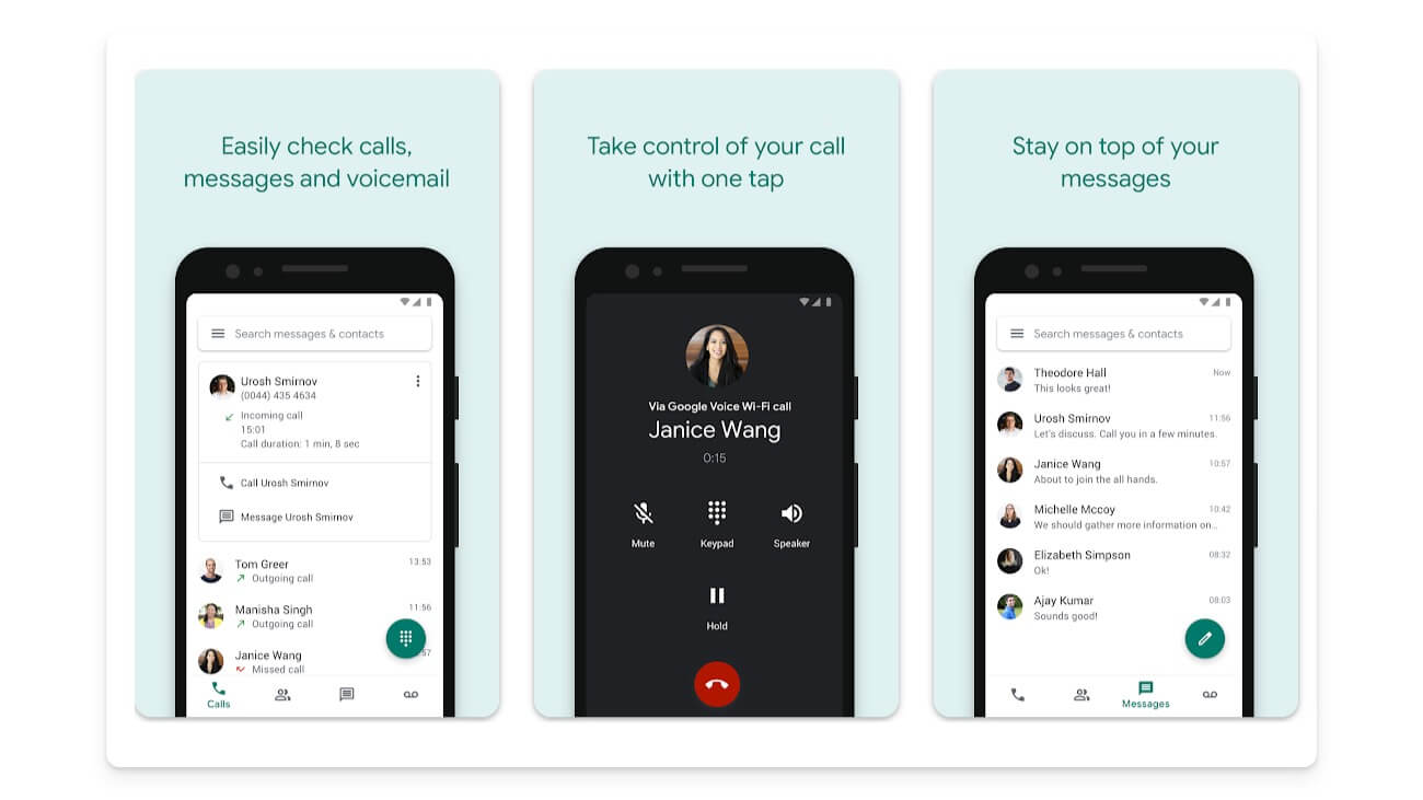 aplicación google voice para número de teléfono virtual