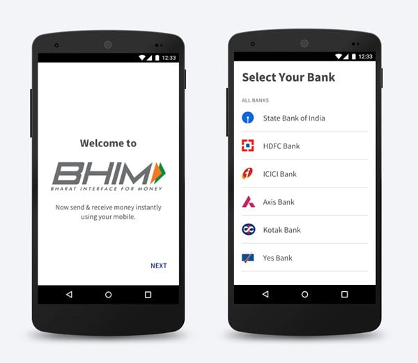 scarica l'app bhim