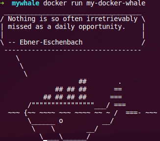 L'image Docker Whale