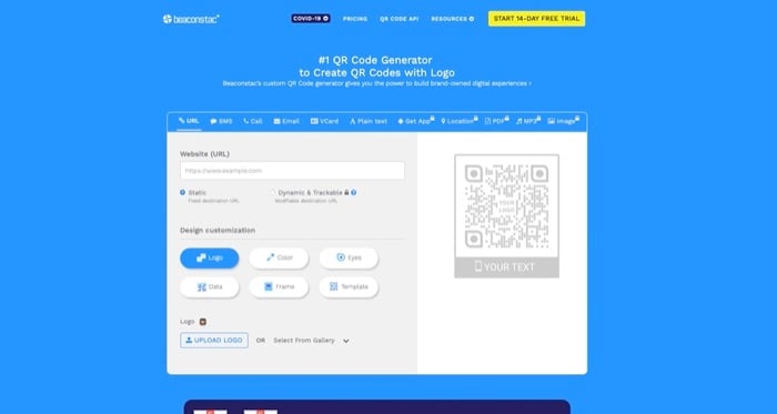 beaconstanc qr code generator