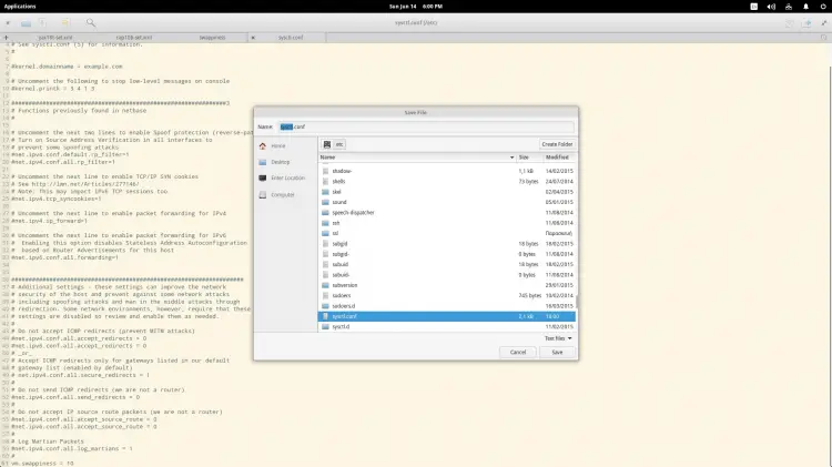 Установить значение swappiness в Linux