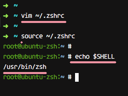 Ubuntu에서 구성 .zshrc 다시 로드