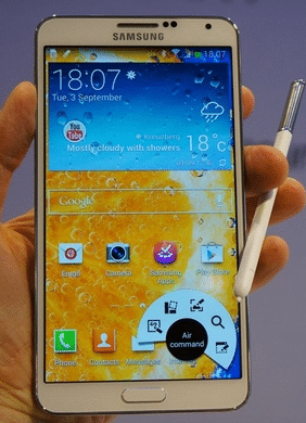 galaxy note 3 launched