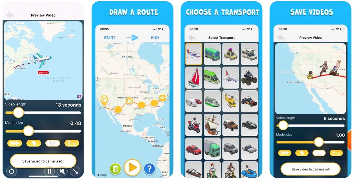 beste apps zur Erstellung von großartigen animierten Reisekarten