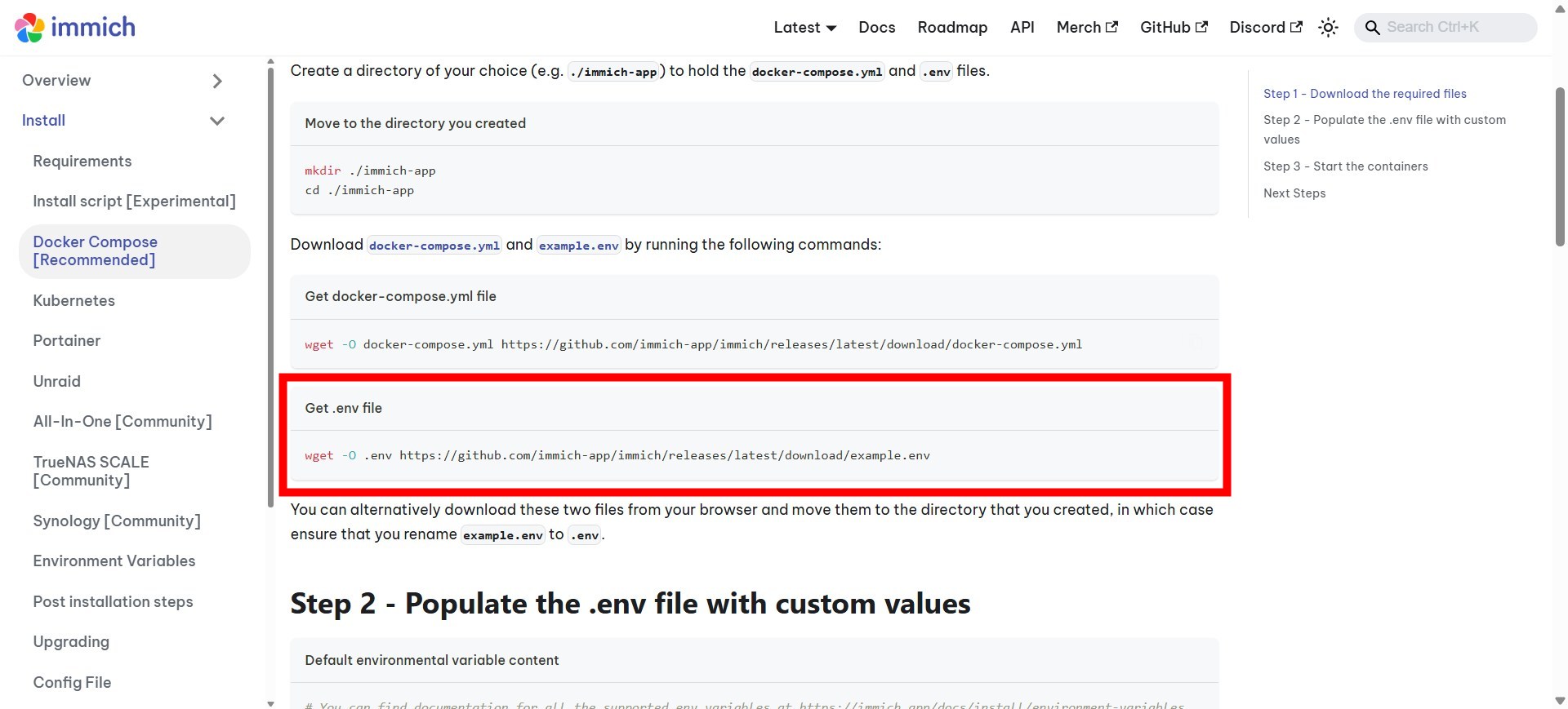 get env file
