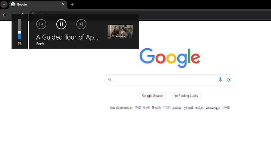 popup multimediale su chrome