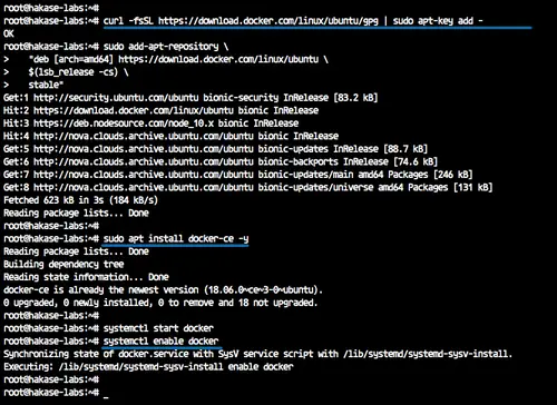 Installation de Docker CE
