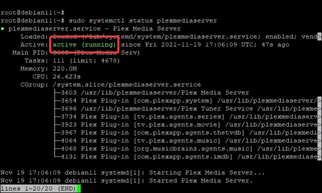 Installation des Plex Media Servers auf Debian 11