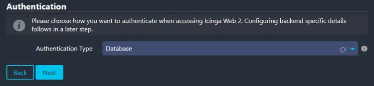 Icinga Authentifizierungstyp