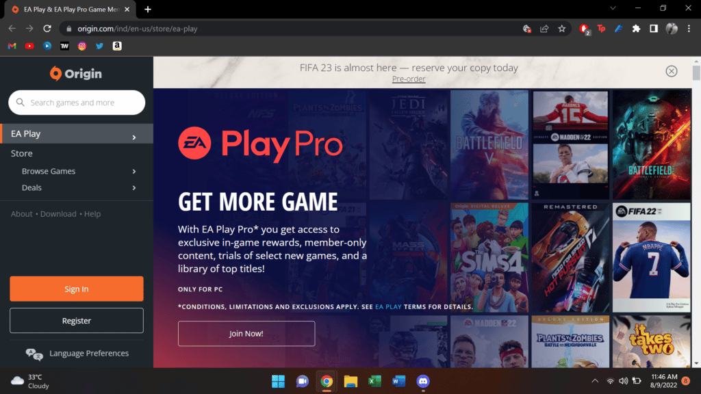 Melhores Sites para baixar Jogos de PC: Origin
