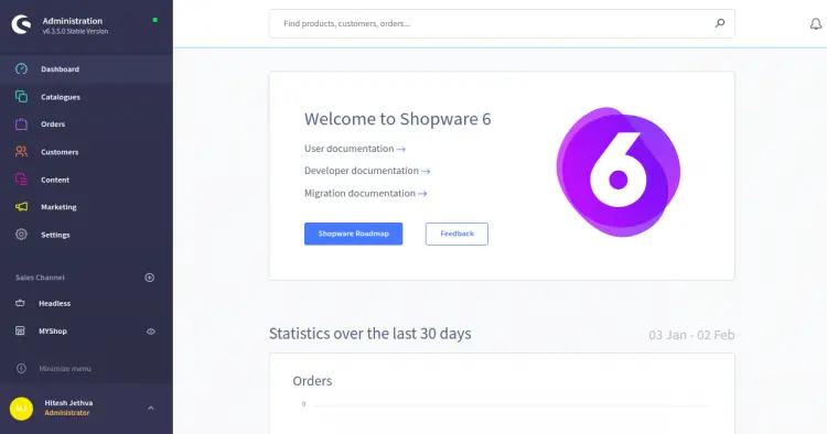 Bem-vindo ao Shopware 6