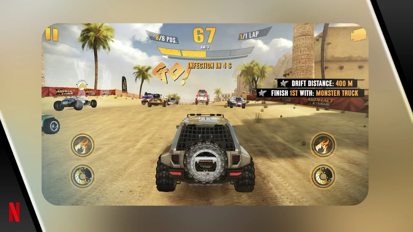 asphalt xtreme gioco mobile netflix
