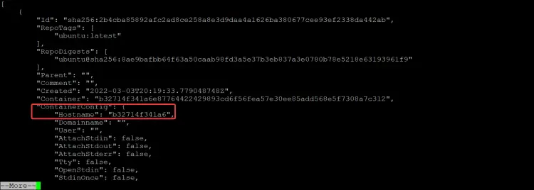 docker inspectコマンド