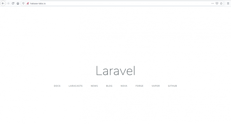 Laravel Default Page