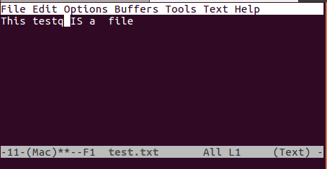 Abrir archivo en emacs