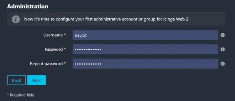 Icinga Administrator-Details