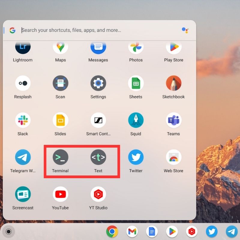 Linux-Terminal- und Linux-Editor-Apps