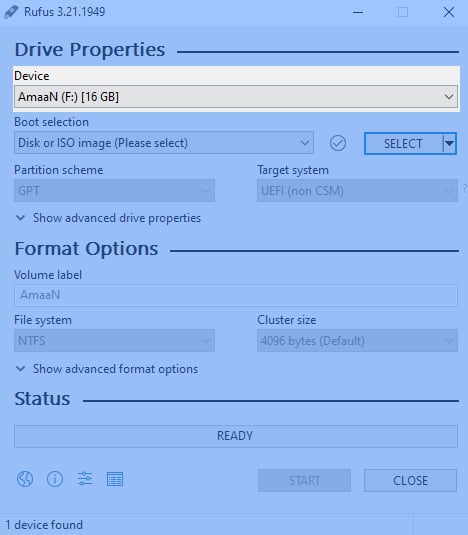 Crea USB avviabile di Windows 8.1