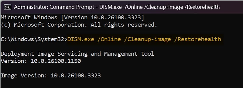 scan dism no windows 11