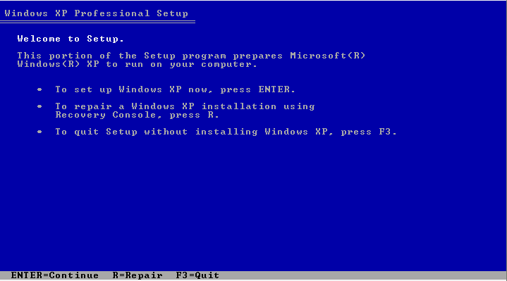 Windows XPフォーマット