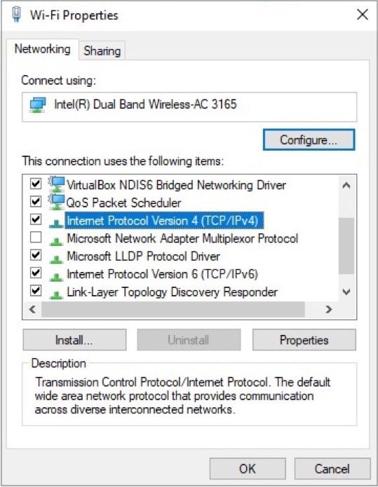 WindowsでのDNSサーバー変更